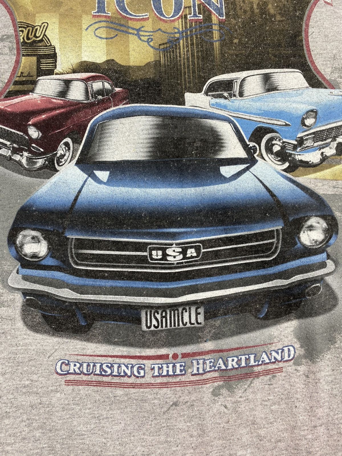Vintage Vintage American Icon USA Muscle Cap Speed Racing T Shirt Size US XL / EU 56 / 4 - 8 Thumbnail