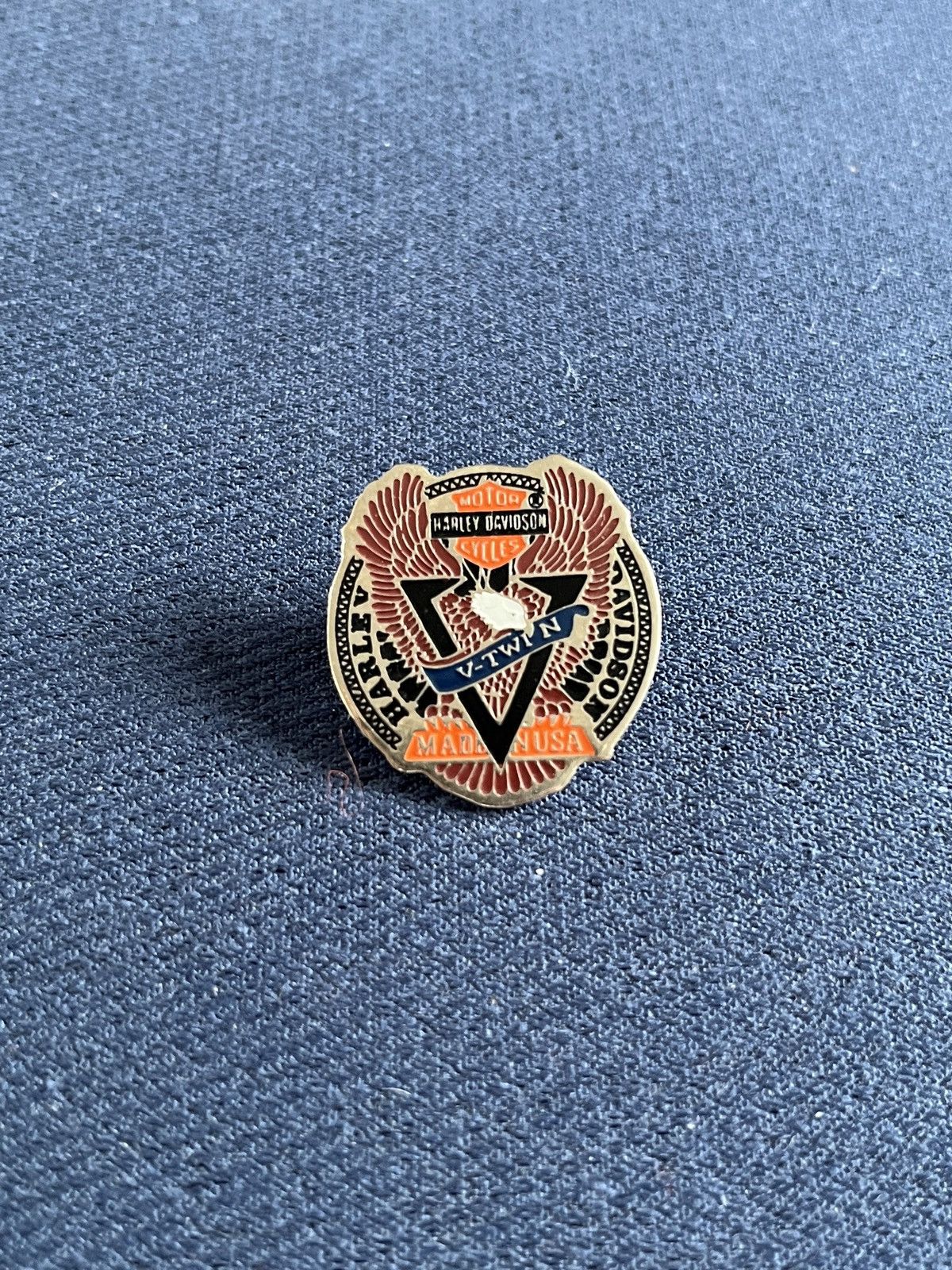 Harley Davidson × Vintage Harley Davidson V Twin vintage pin Size ONE SIZE - 1 Thumbnail
