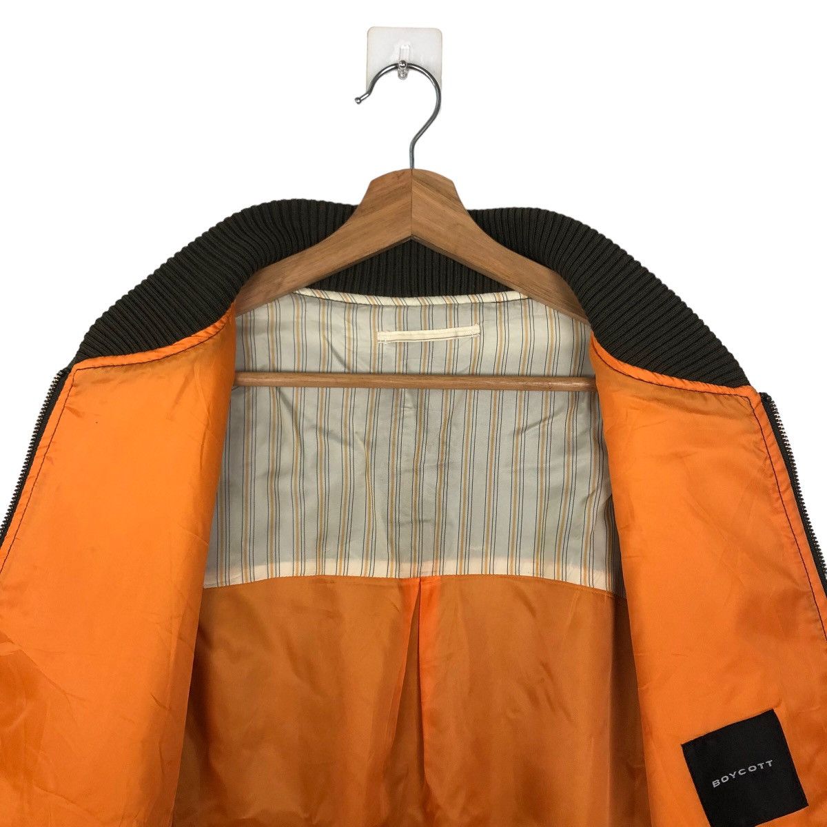 Japanese Brand VINTAGE WOOL BOMBER JACKET BOYCOTT JAPAN ISSEY MIYAKE Size US M / EU 48-50 / 2 - 10 Thumbnail