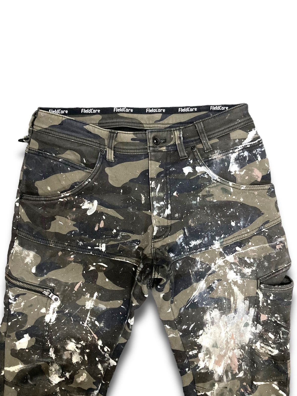 Japanese Brand Vintage Heavy Art Trashed Paint Cargo Size US 30 / EU 46 - 7 Thumbnail