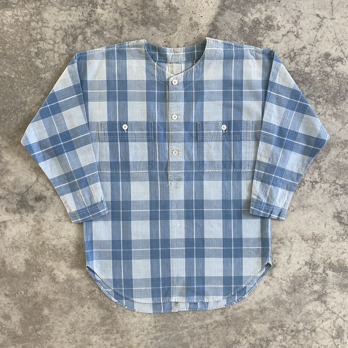 Hai Sporting Gear VTG Hai Sporting Miyake Studio Checker Half Button Shirt Size US M / EU 48-50 / 2 - 2 Thumbnail