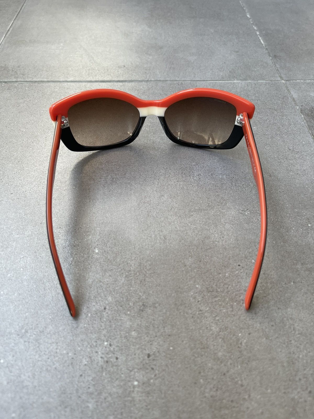 Prada Prada SPR 03N DAN-6S1 Black White Red Sunglasses Size ONE SIZE - 8 Thumbnail