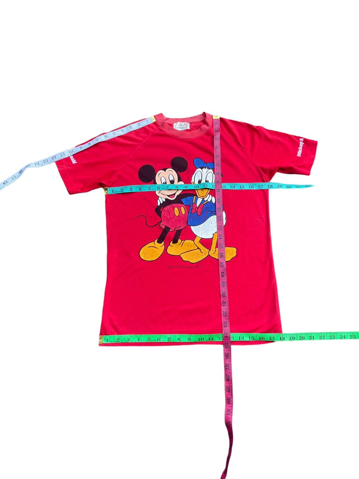Disney Vintage Mickey & Donald Raglan Tshirt Size US S / EU 44-46 / 1 - 11 Thumbnail