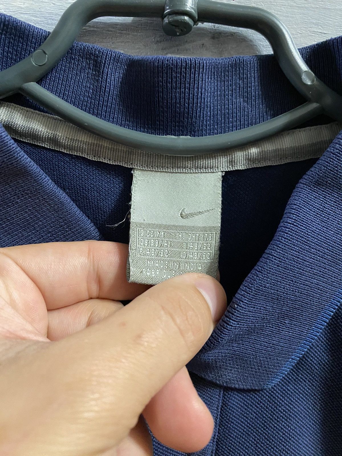 Nike Rare Vintage Polo Nike Small swoosh drill Y2K style. Size US M / EU 48-50 / 2 - 8 Thumbnail