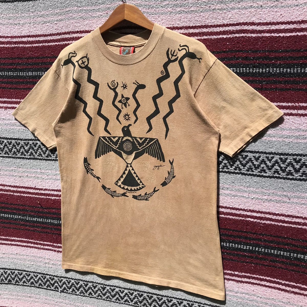 Vintage Vintage 90s Dagoli ThunderBird Tee Goros Japan Size US M / EU 48-50 / 2 - 3 Thumbnail