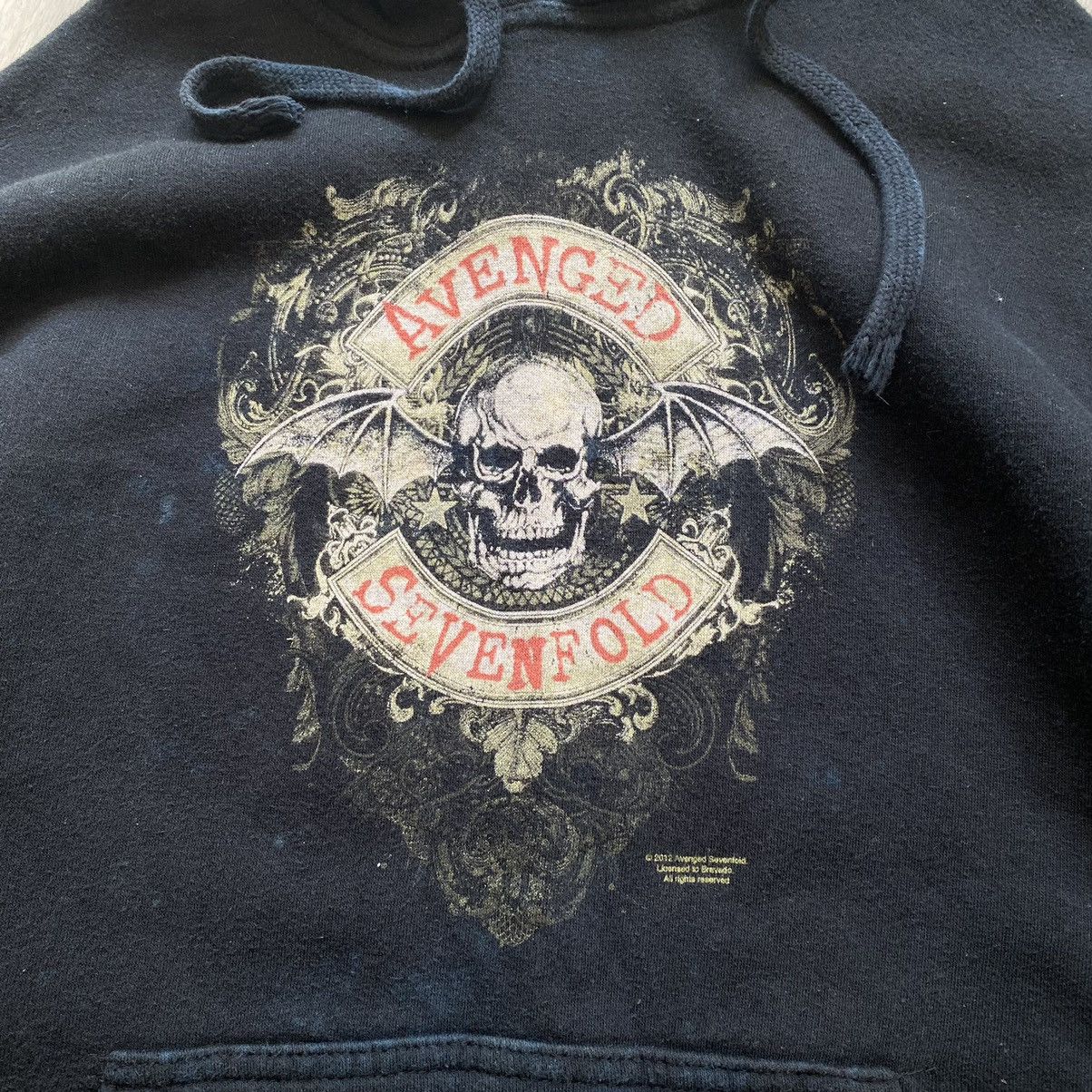 Band Tees AVENGED SEVENFOLD BAND FADED BOXY HOODIE Size US L / EU 52-54 / 3 - 4 Thumbnail