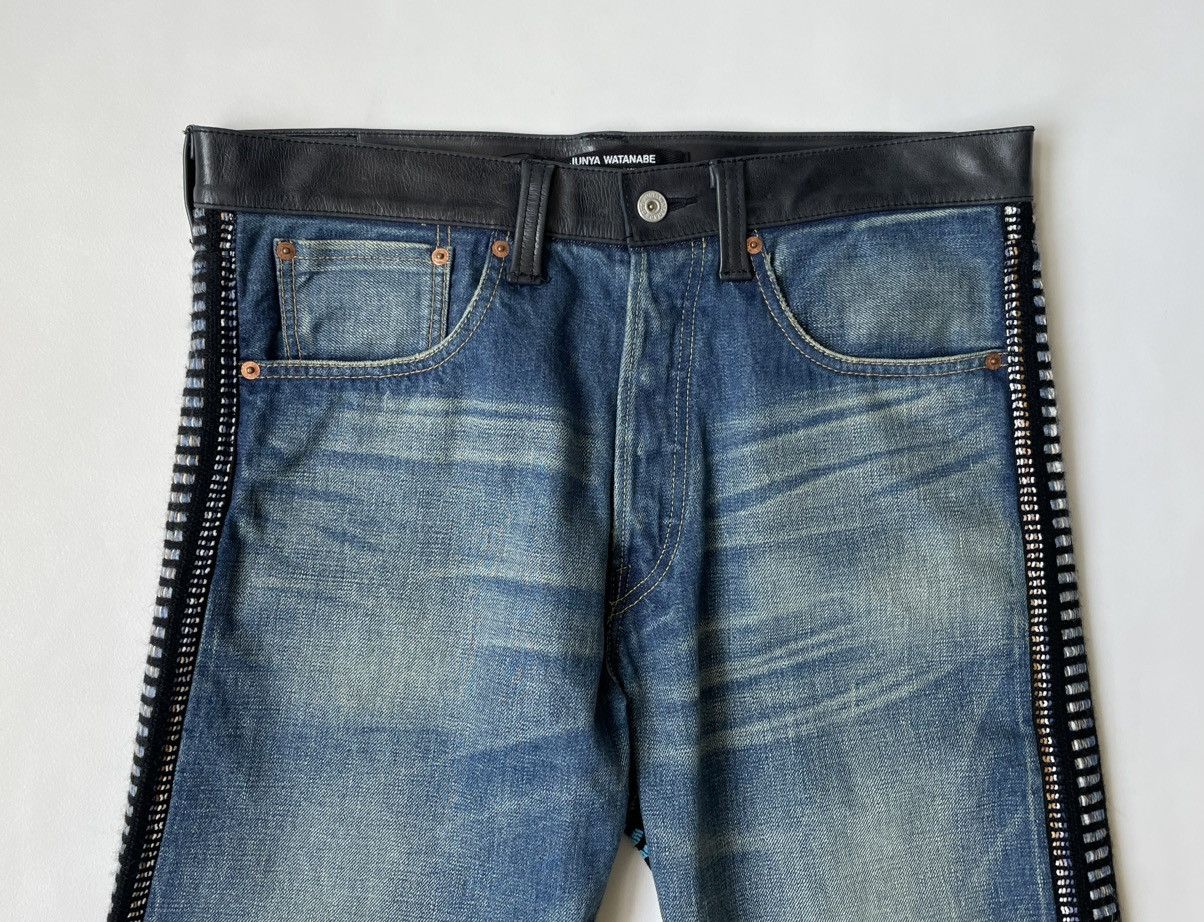 Comme des Garcons A/W 13 Patterned Wool Leather Pocket Jeans Size US 32 / EU 48 - 3 Thumbnail