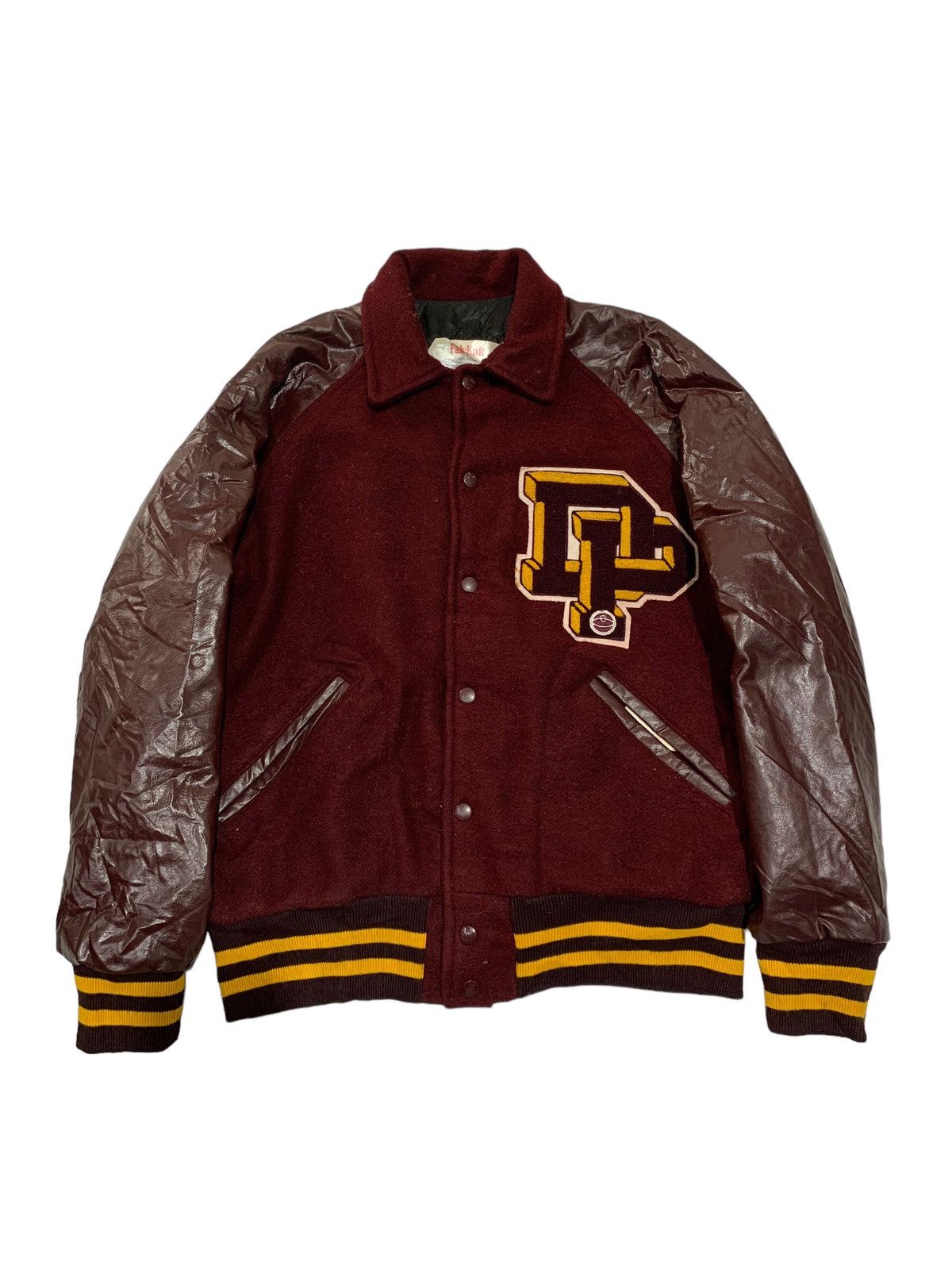 Vintage 🔥VTG 80S VARSITY JACKETS WOOL/LEATHER SLEEVES Size US L / EU 52-54 / 3 - 1 Thumbnail