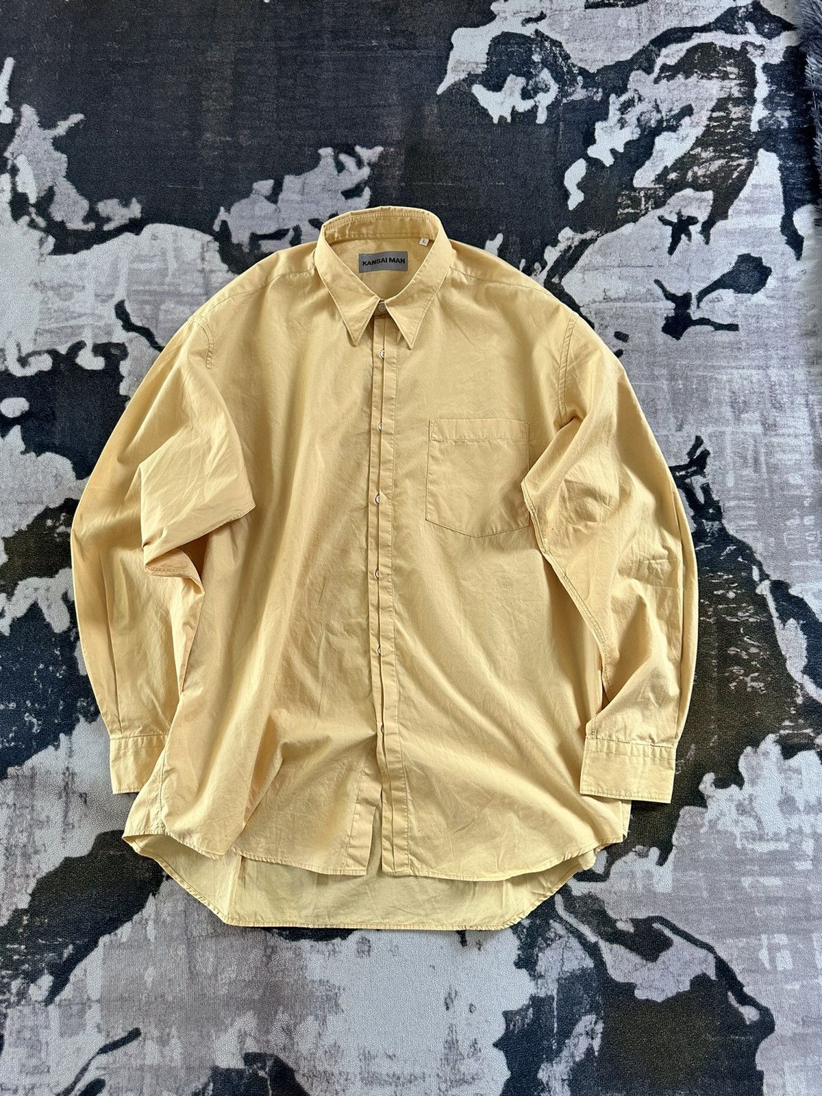 Kansai Yamamoto 90's Kansaiman by Kansai Yamamoto avant-garde shirt Size US L / EU 52-54 / 3 - 3 Thumbnail
