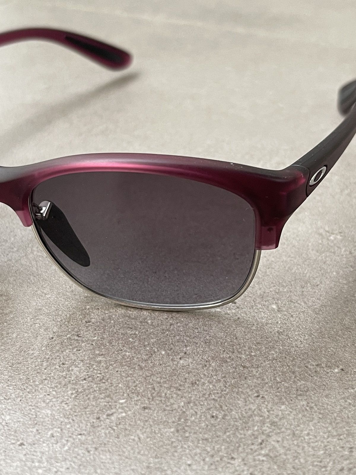 image of Oakley Oo9204-10 "rsvp" Cherry Silver Sunglasses, Men's