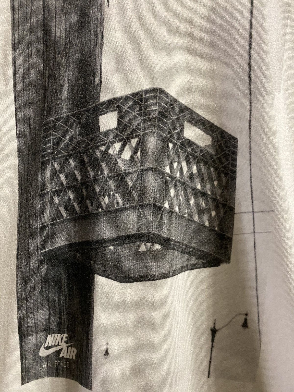 Nike Rare T-Shirt Nike Air Force 1 Basketball Y2K style. Size US M / EU 48-50 / 2 - 2 Thumbnail