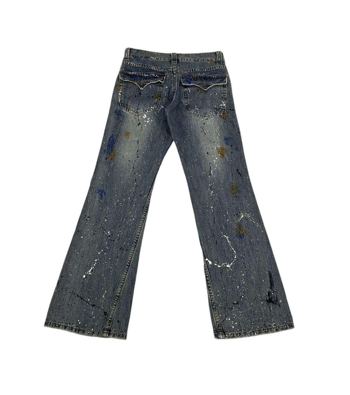 Tornado Mart Semantic Design Japan Flare Painter Jeans Size US 33 - 3 Thumbnail