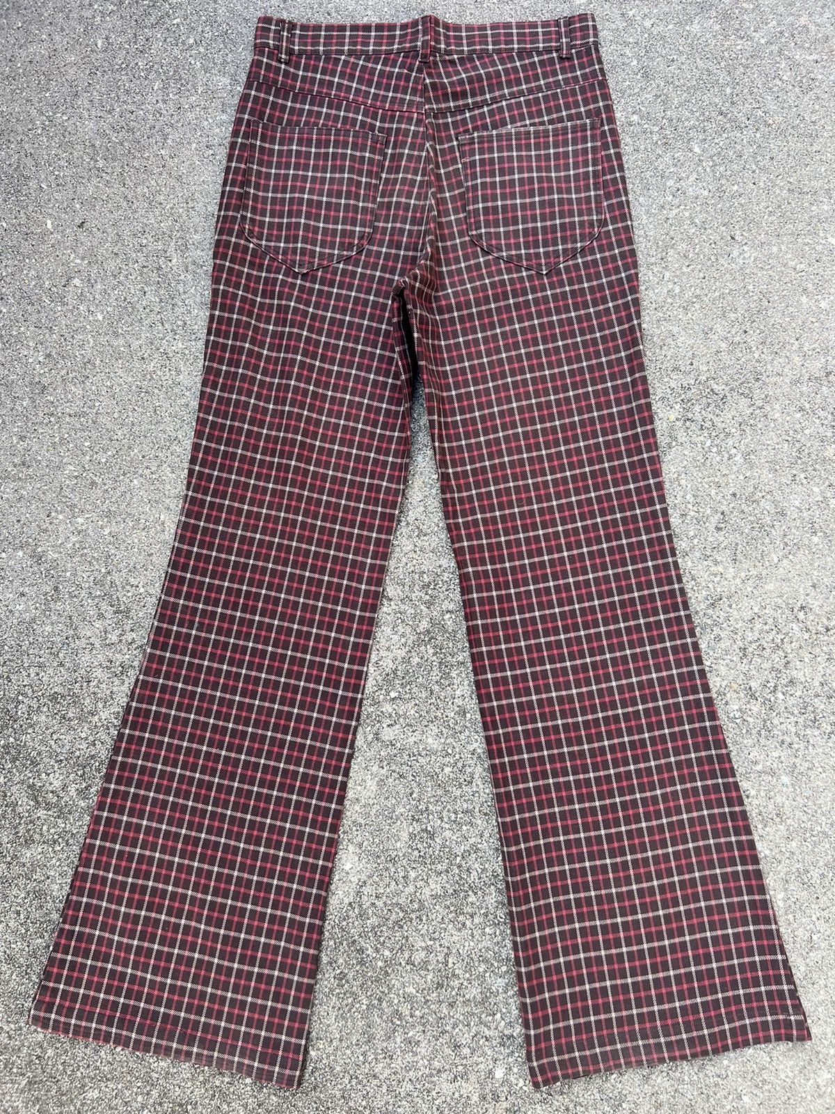 Vintage Vintage SENSITIVE CLOTHES SUPPLIER Japan Check Flare Pant Size US 30 / EU 46 - 2 Thumbnail