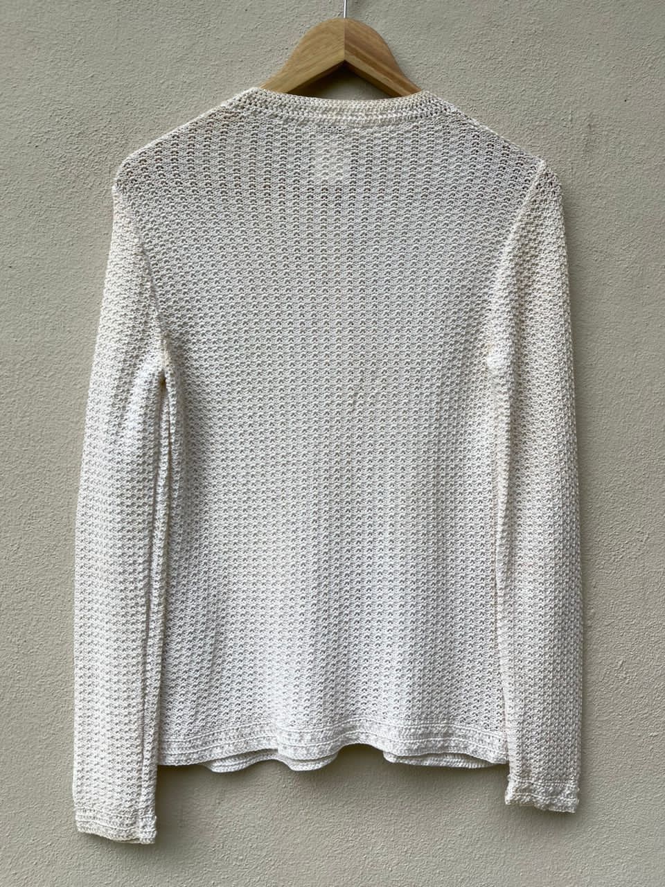 Chanel 2002 Chanel Crochet Henley Sweater Size S / US 4 / IT 40 - 12 Thumbnail