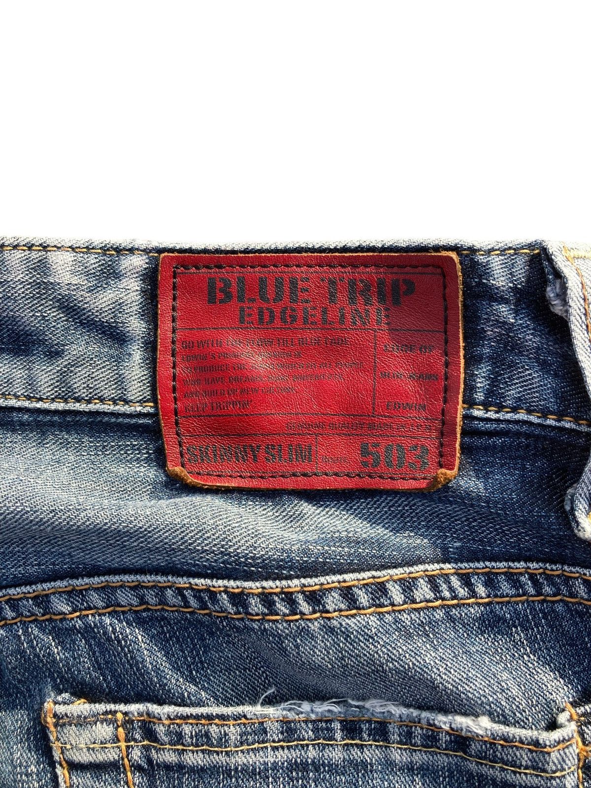 Edwin Vintage 90s Edwin Summer Blue Trip Size US 30 / EU 46 - 14 Thumbnail