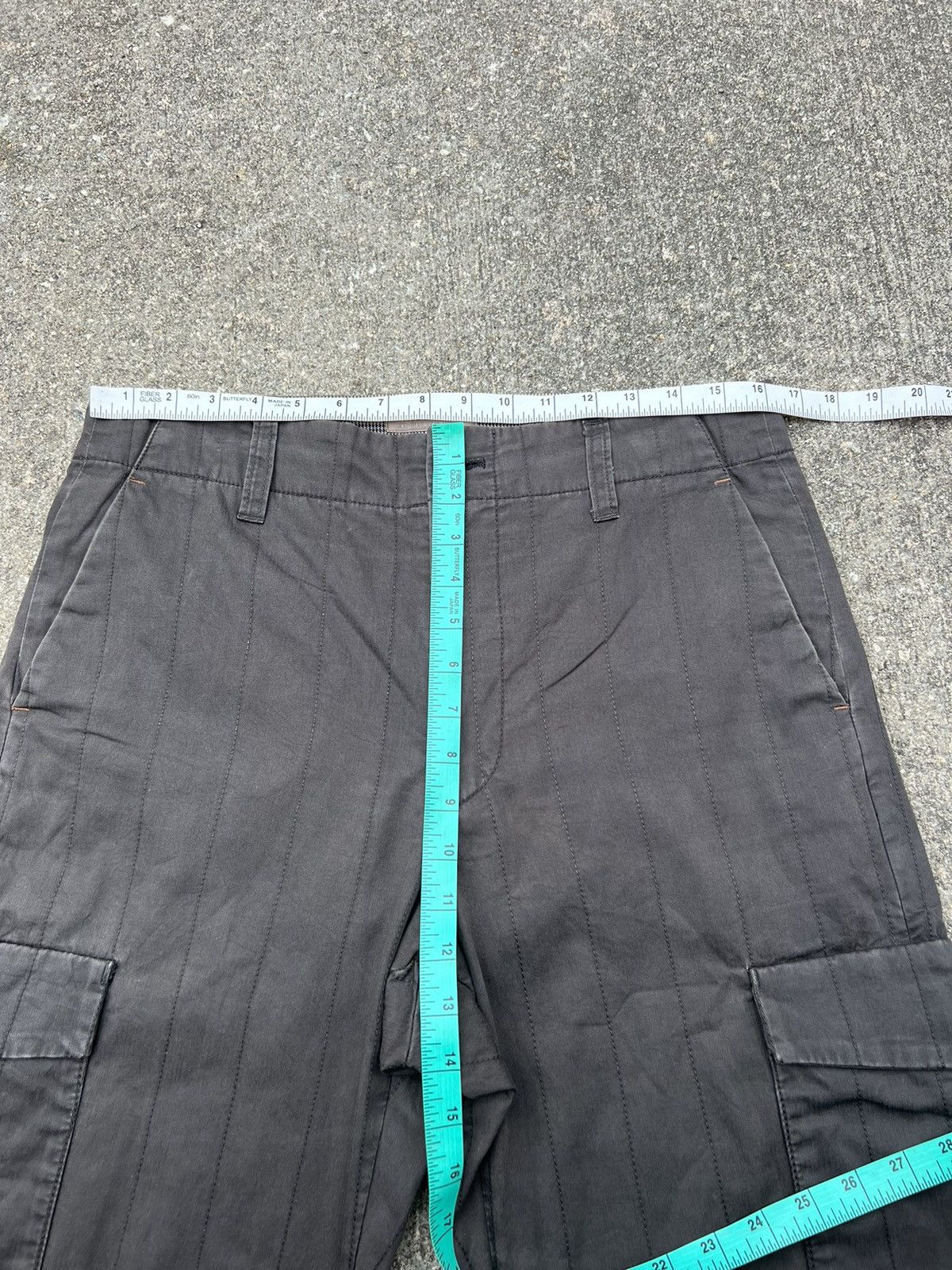 Designer Vintage Hiromichi Nakano Japan Quilted Striped Cargo Size US 32 / EU 48 - 3 Thumbnail