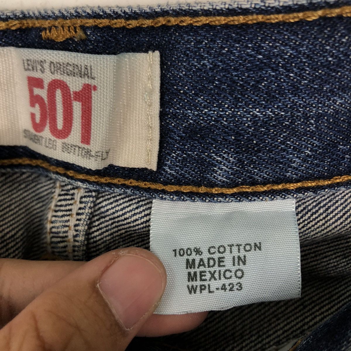 Levi's VINTAGE LEVI’ S ORIGINAL 501 DENIM STRAIGHT CUT Size US 30 / EU 46 - 11 Thumbnail