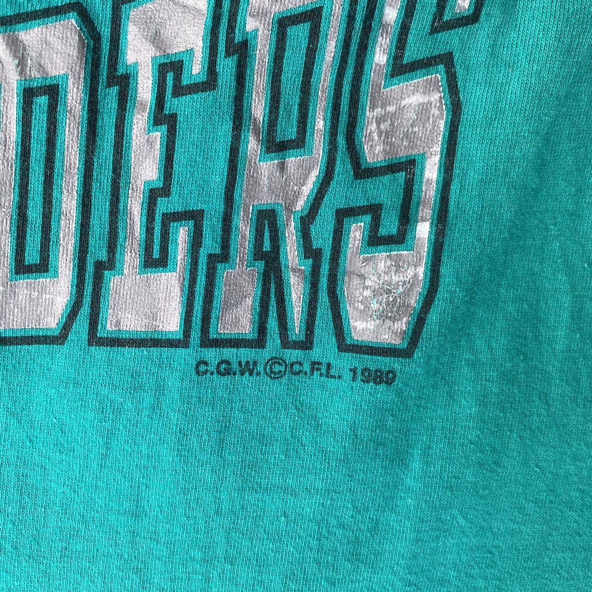 Vintage Vintage 80s Saskatchewan Roughriders Canadian Football Tee Size US XL / EU 56 / 4 - 3 Thumbnail