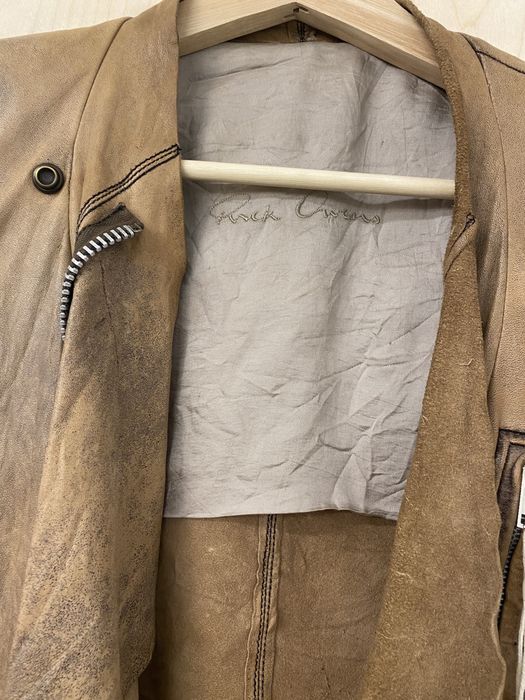 Rick Owens LAST DROP 🔥 Rick Owens Mid 2000’s Distressed Leather Jacket ...