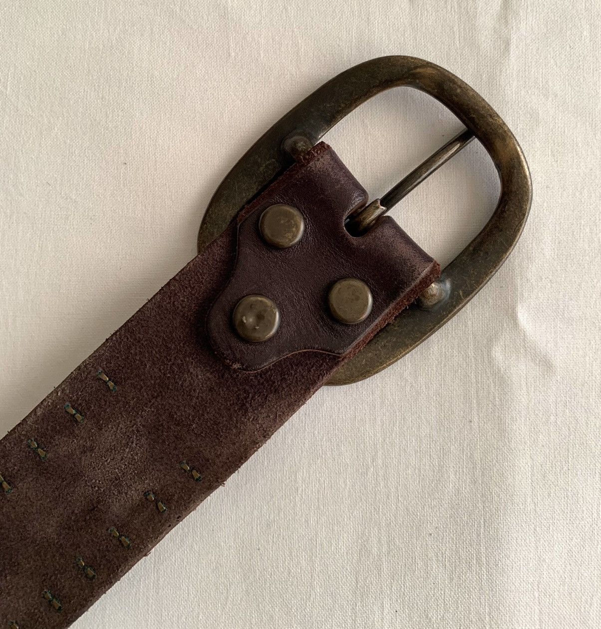Japanese Brand Sick🔥Unbrand Studded Leather Belt (Punk Style) Size ONE SIZE - 7 Thumbnail