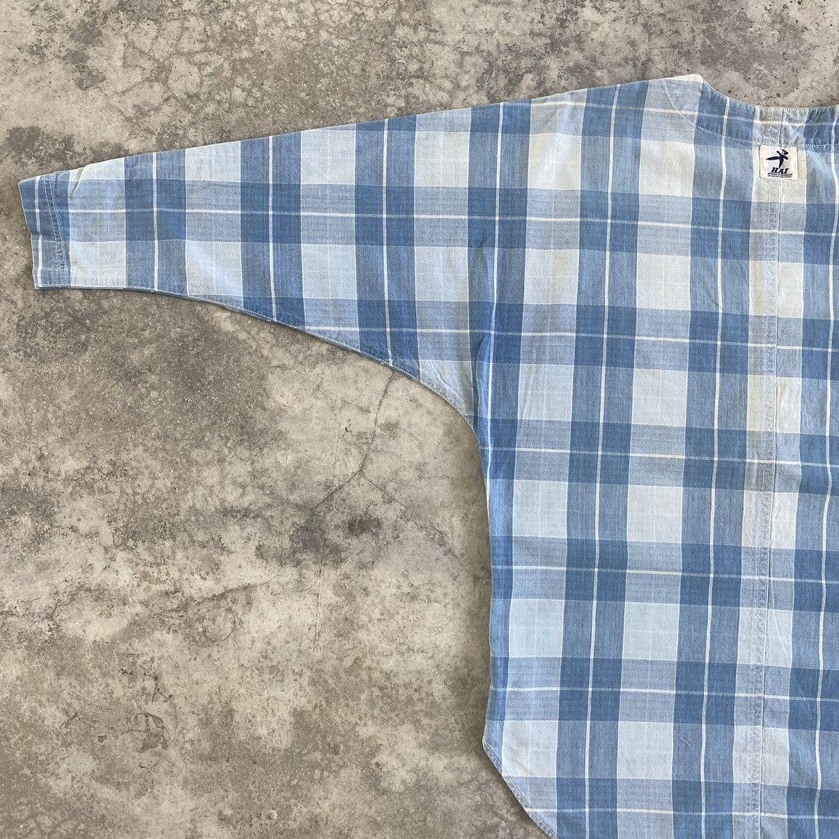 Hai Sporting Gear VTG Hai Sporting Miyake Studio Checker Half Button Shirt Size US M / EU 48-50 / 2 - 13 Thumbnail