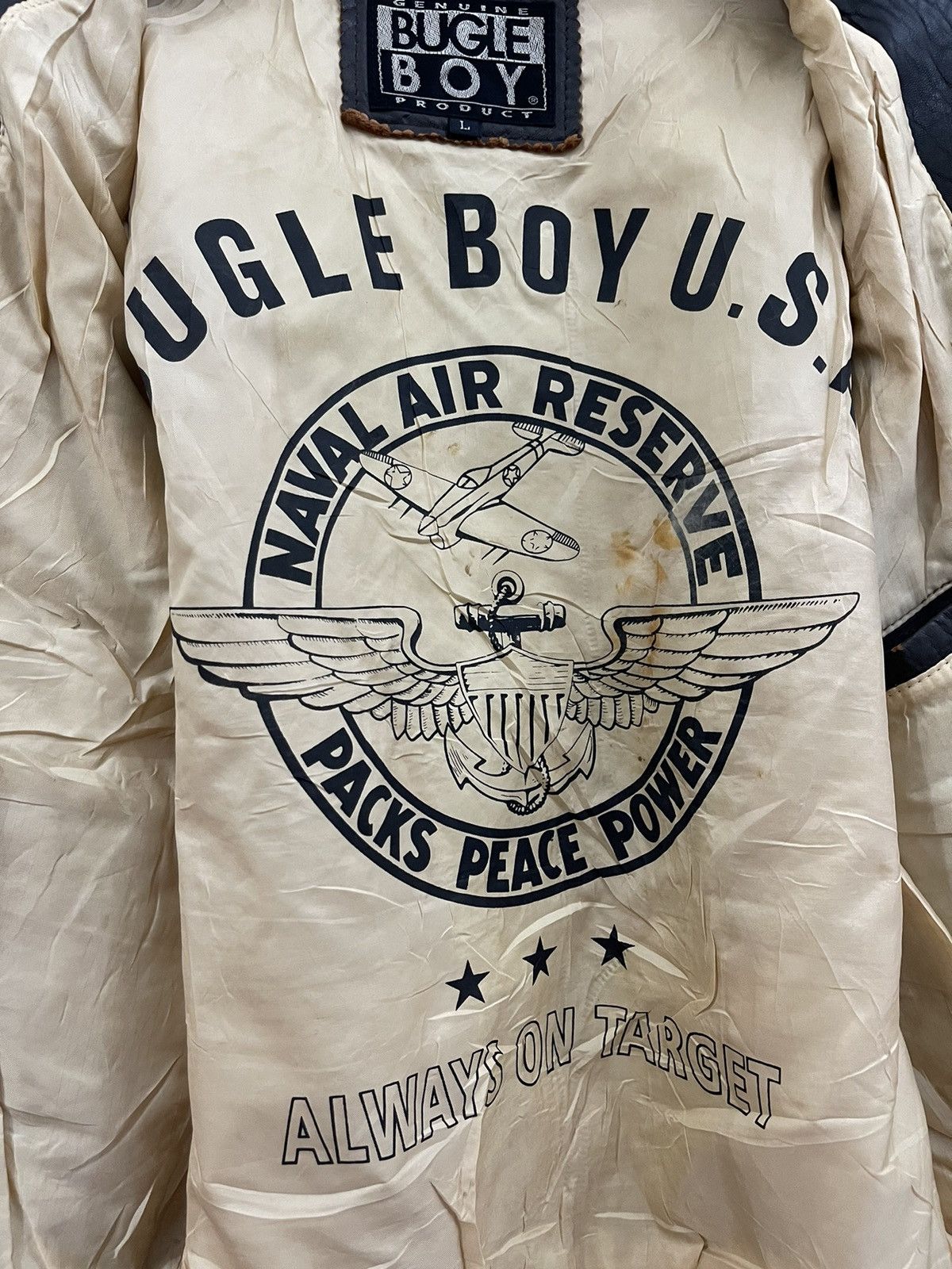 Bugle Boy × Vintage Vintage Bugle Boy U.S.A Flight Bomber Jacket Size US L / EU 52-54 / 3 - 9 Thumbnail