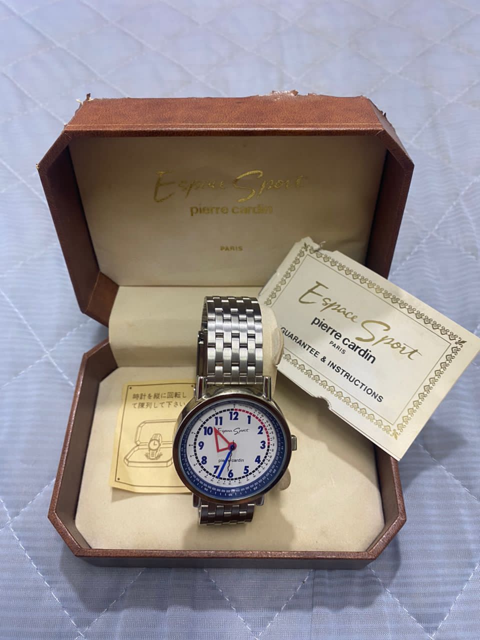 VTG Pierre Cardin Quartz Watch in White, Men's