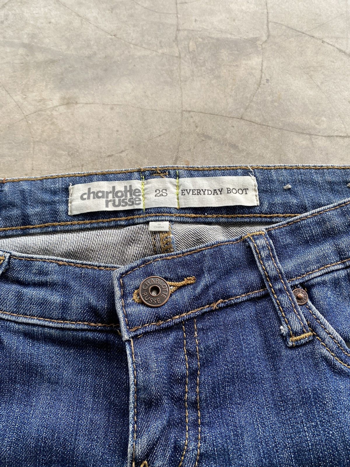 Charlotte Stone × Japanese Brand Flare Jeans Charlotte Russe Everyday Boot Size 28" / US 6 / IT 42 - 9 Thumbnail