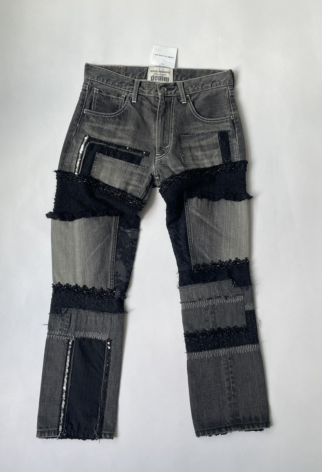 Comme des Garcons A/W 14 Distressed Patchwork Jeans Size 28" / US 6 / IT 42 - 21 Thumbnail