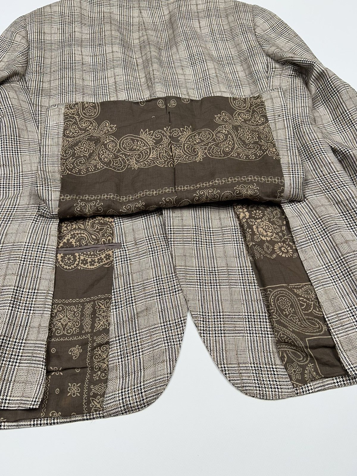 Etro Etro Linen Bandana Canvas Blazer Jacket Size 42R - 18 Thumbnail