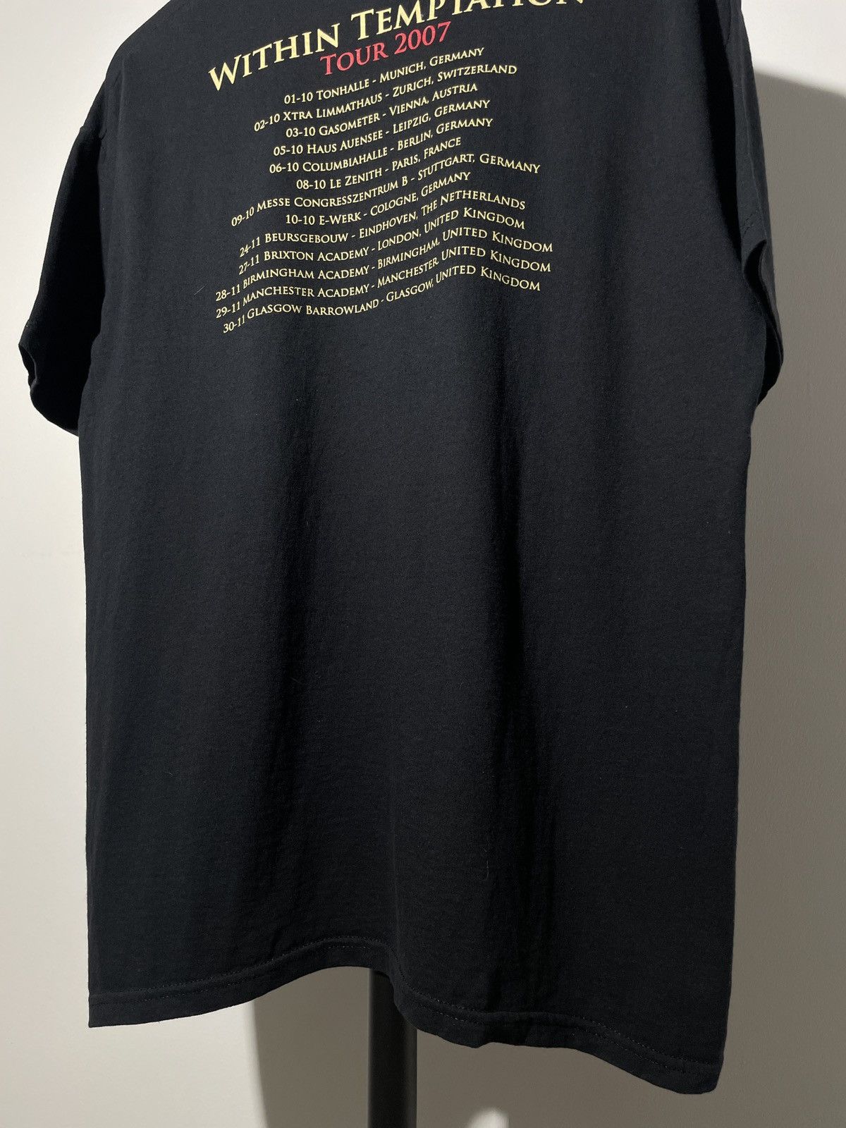 Band Tees × Vintage Vintage Within Temptation 2007 Tour T-shirt Size US L / EU 52-54 / 3 - 10 Thumbnail