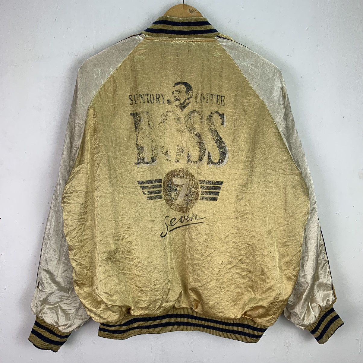 Japanese Brand × Vintage Suntory boss coffe reversible jacket Size US L / EU 52-54 / 3 - 8 Thumbnail