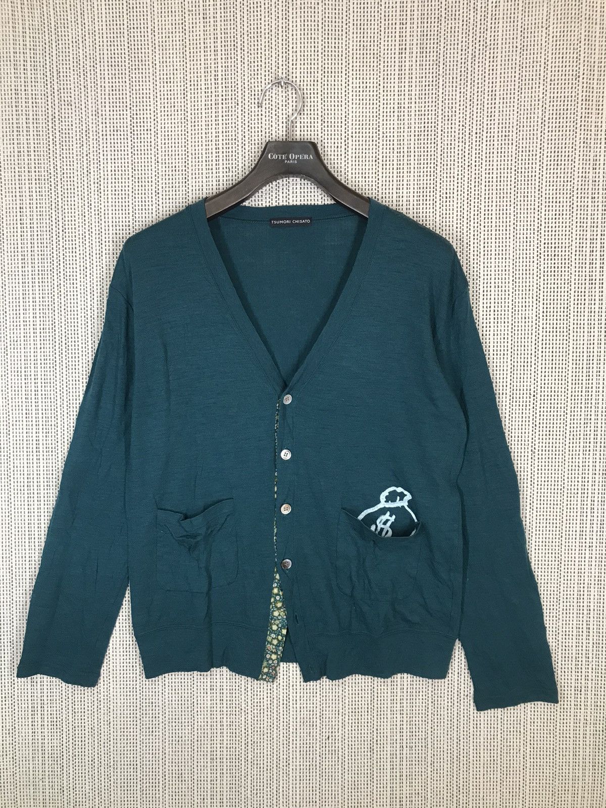 Tsumori Chisato ‼️TSUMORI CHISATO CARDIGAN DOLLAR IN POCKET NICE DESIGN ‼️ Size US M / EU 48-50 / 2 - 1 Thumbnail