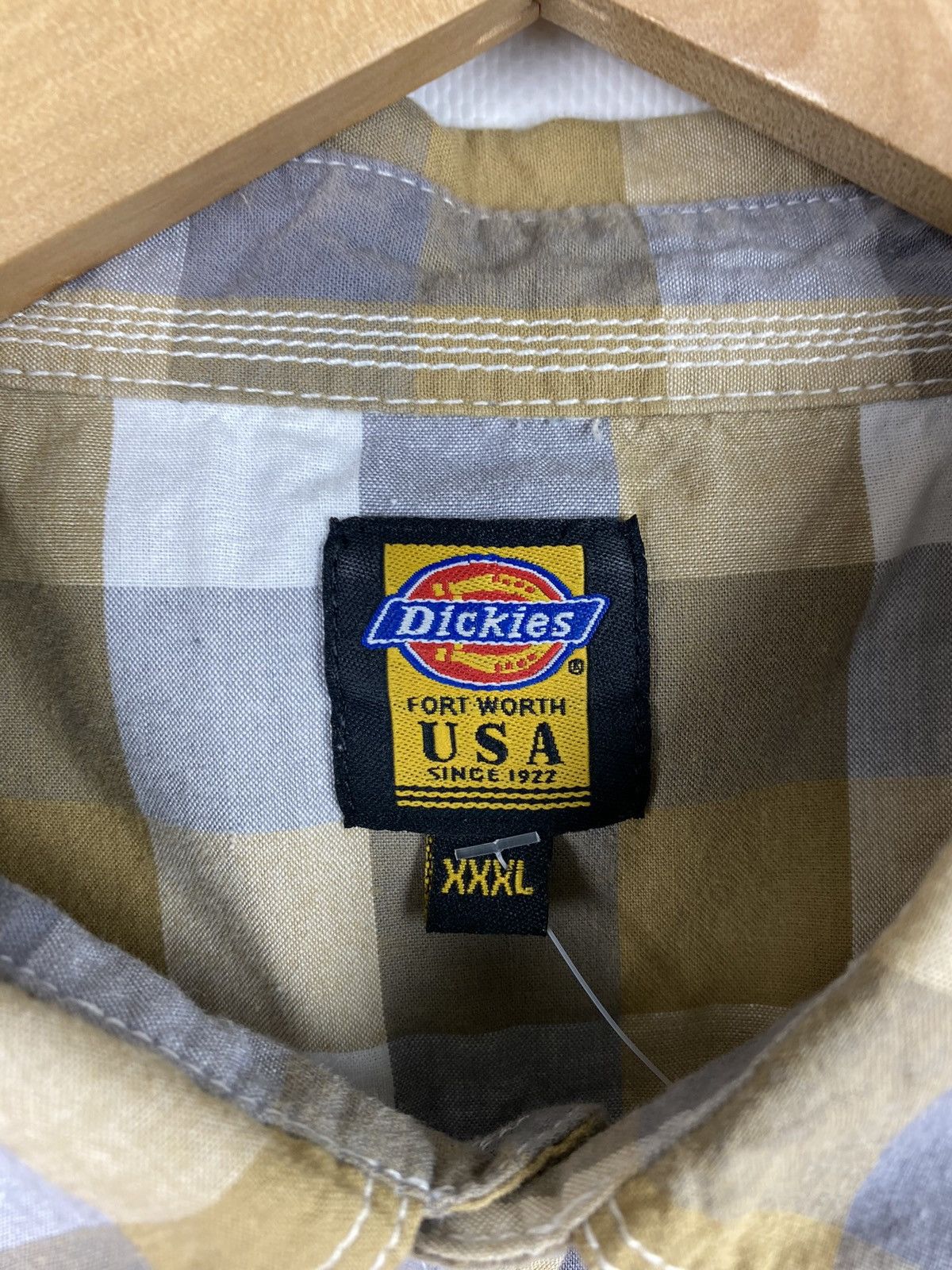 Dickies × Vintage Dickies Workwear men’s shirt sleeve checked shirt size 3XL Size US XXL / EU 58 / 5 - 8 Thumbnail