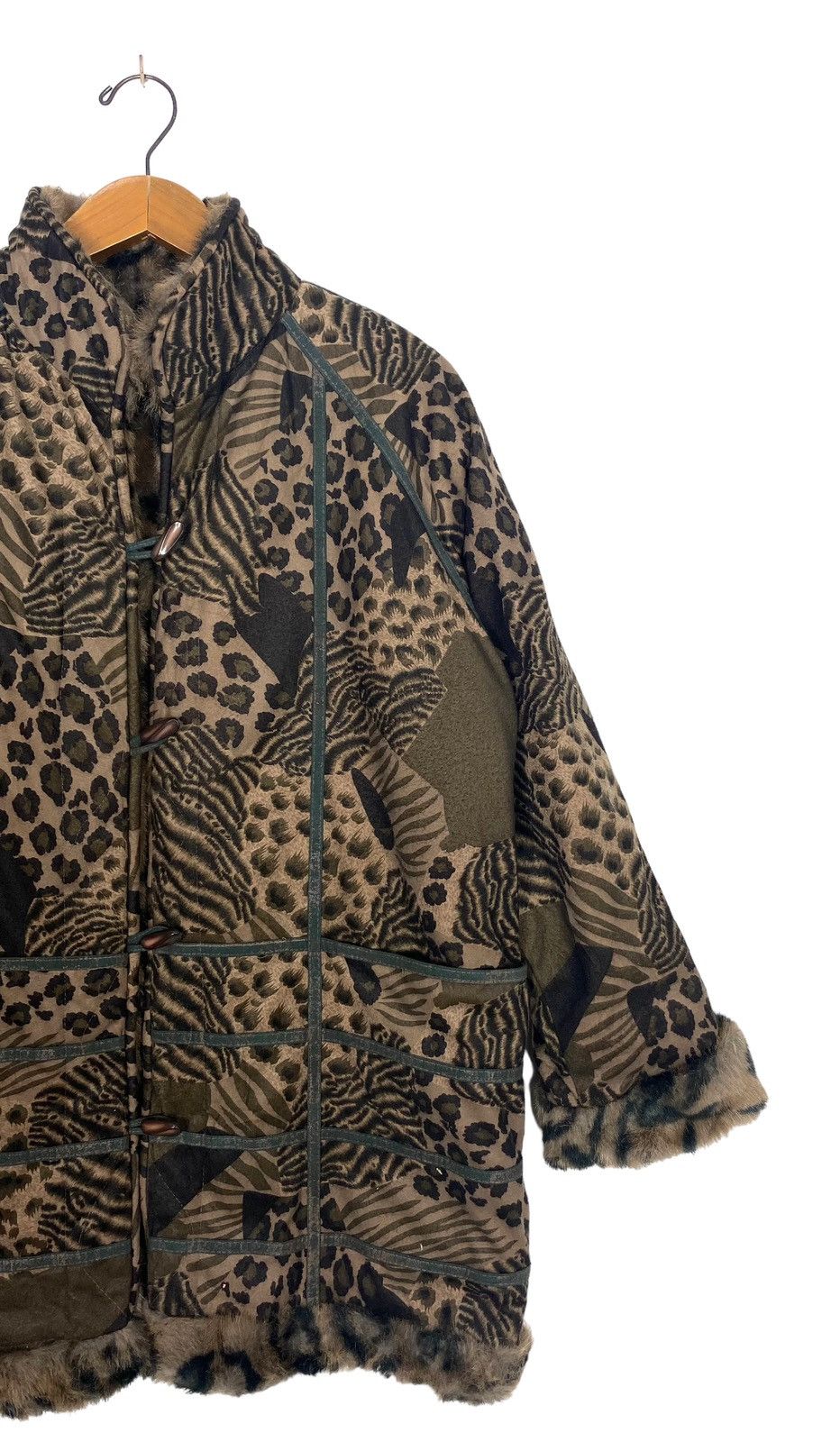 Japanese Brand Rare‼️ Vintage You Jun Faux Fur Jacket Size XL / US 12-14 / IT 48-50 - 4 Thumbnail