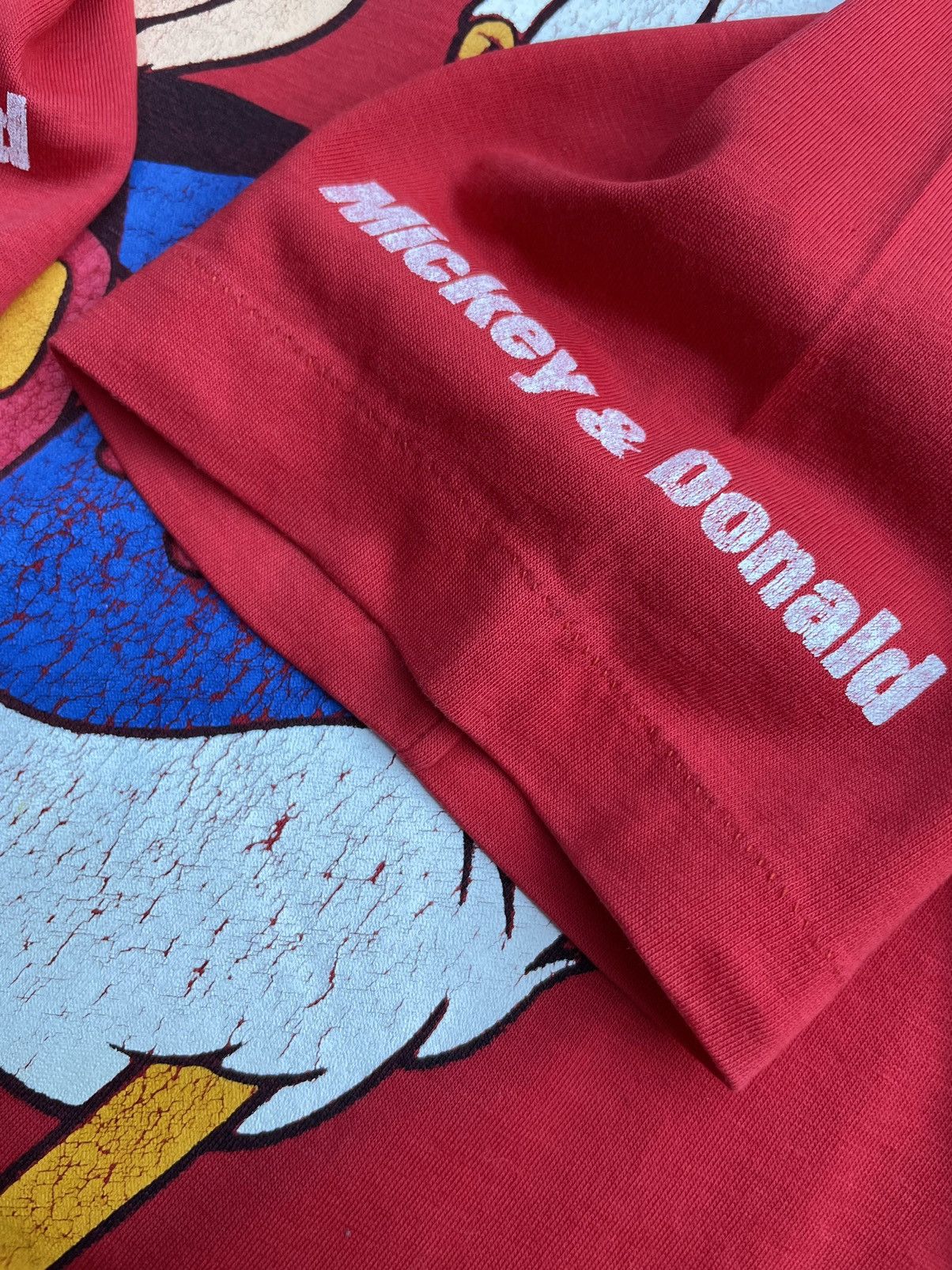 Disney Vintage Mickey & Donald Raglan Tshirt Size US S / EU 44-46 / 1 - 8 Thumbnail