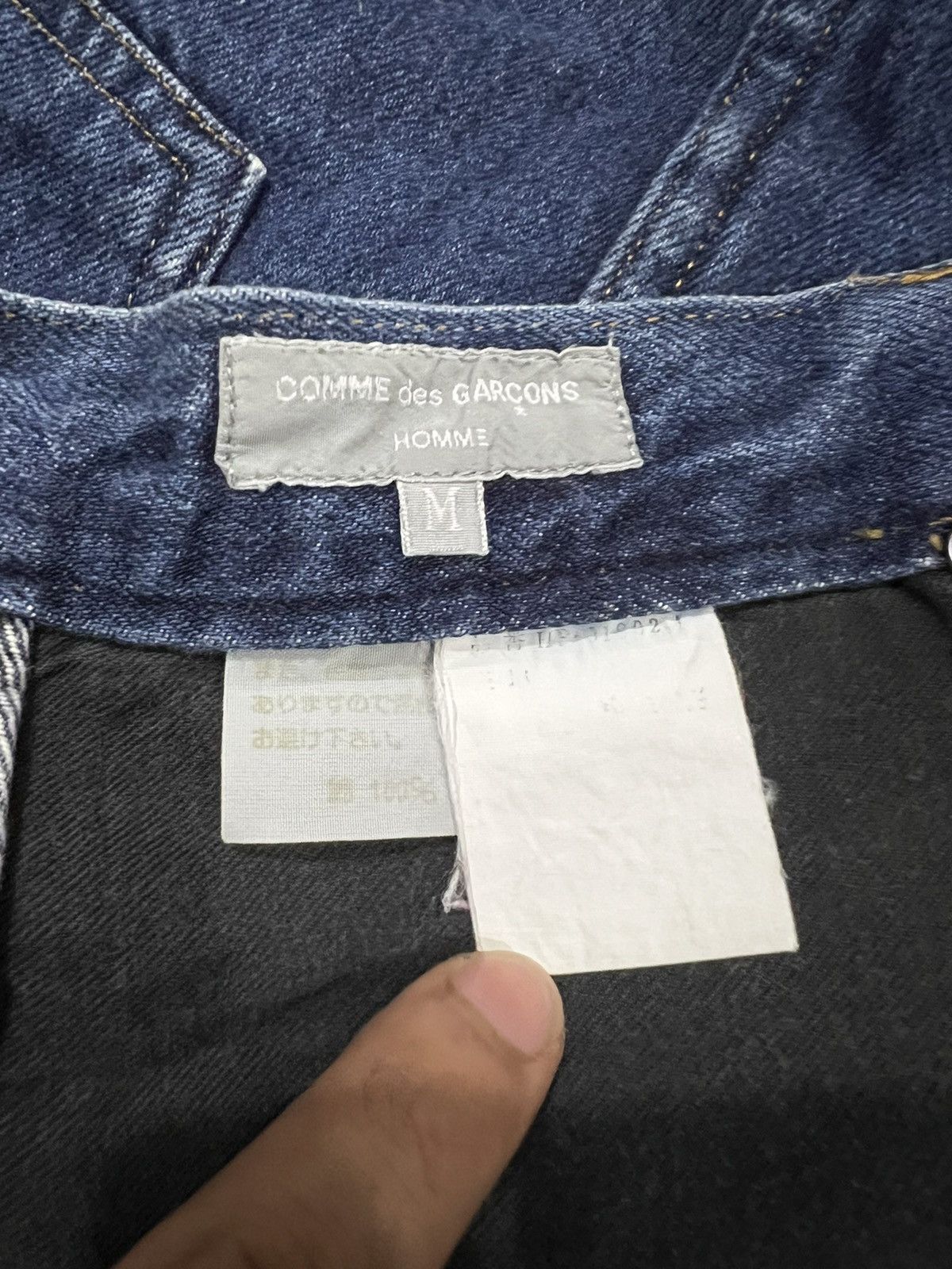Comme des Garcons Homme ARCHIVE 80s Homme High Waist Baggy Gabardine 🎈Classic Denim Size US 28 / EU 44 - 7 Thumbnail