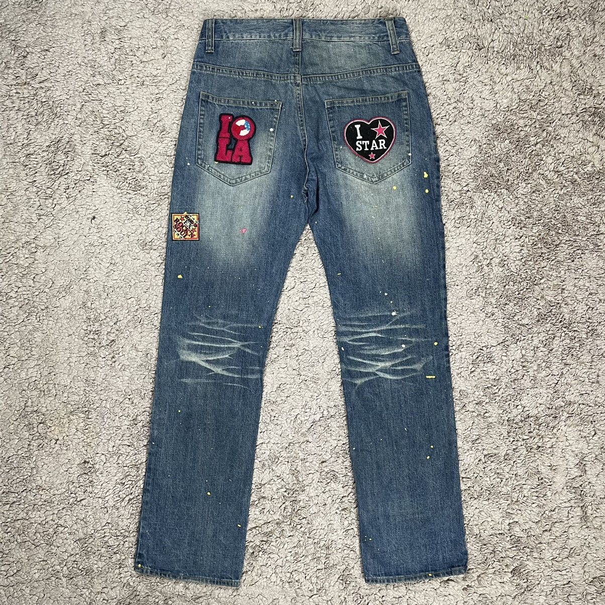 Vintage Vintage Japanese Brand Patched Art Jeans Size US 34 / EU 50 - 2 Thumbnail