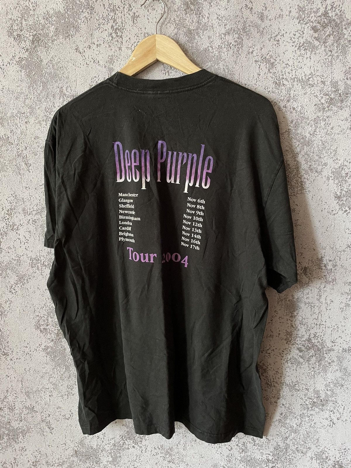 Band Tees × Vintage Deep Purple Vintage 2004 Tour T-Shirt Size US XL / EU 56 / 4 - 5 Thumbnail