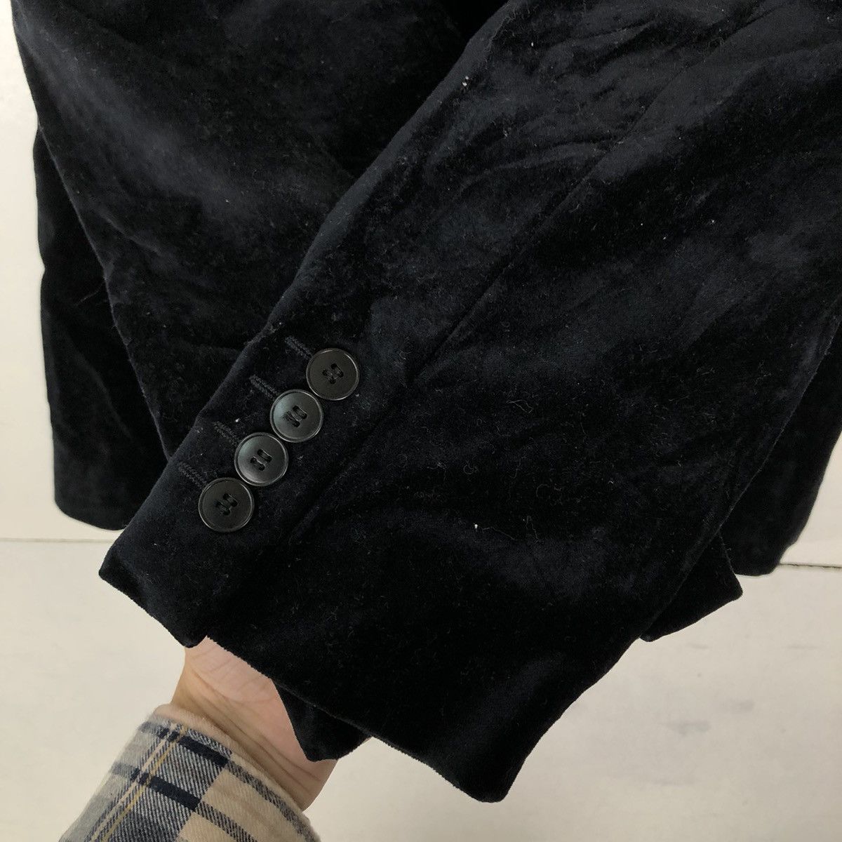 agnes b. DOUBLE BREAST VELVET CHORE JACKET AGNES B. MADE IN FRANCE Size US M / EU 48-50 / 2 - 11 Thumbnail