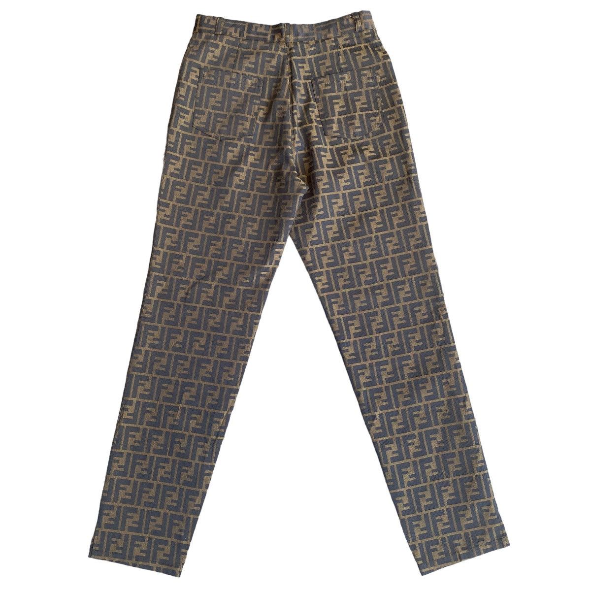 Fendi Vintage Fendi Zucca Monogram Pants Size 26" / US 2 / IT 38 - 3 Thumbnail