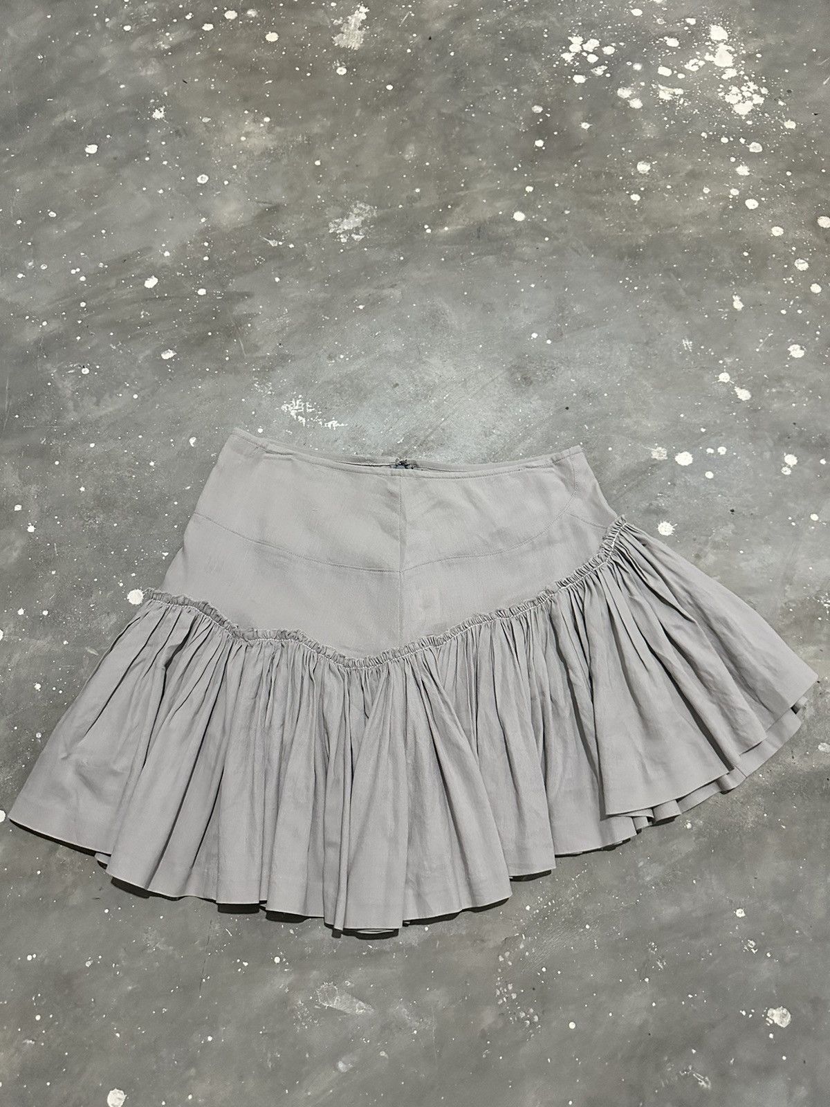 Issey Miyake × Zucca Zucca by Issey Miyake Asymmetric Mini Skirt Size 29" - 4 Thumbnail