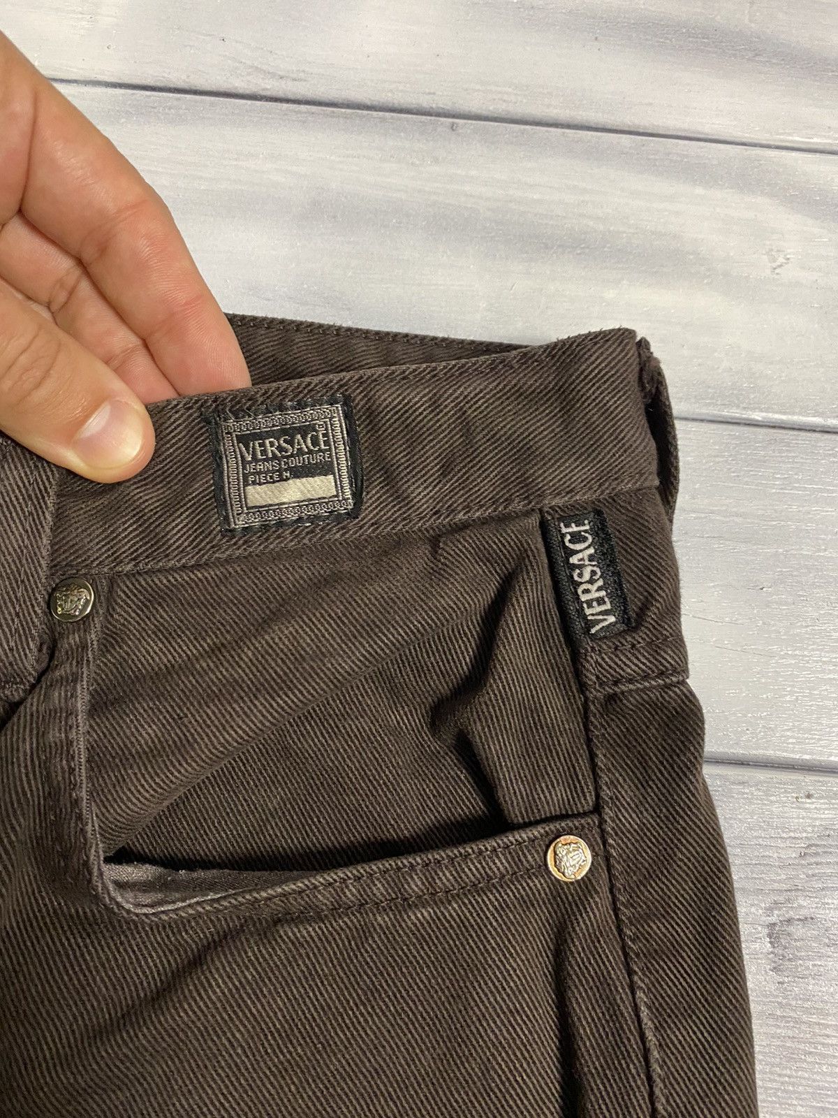 Versace Jeans Couture Rare Vintage Jeans Versace Medusa Gorgon Logo. Luxury. Size US 32 / EU 48 - 4 Thumbnail