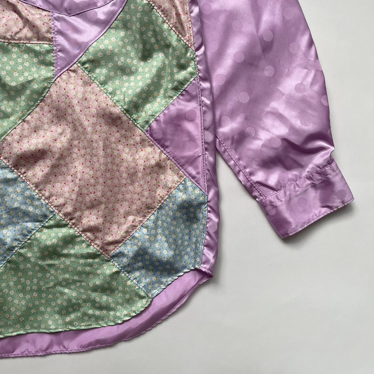 A/W 07 Patchwork Satin Shirt Shirts Button Ups