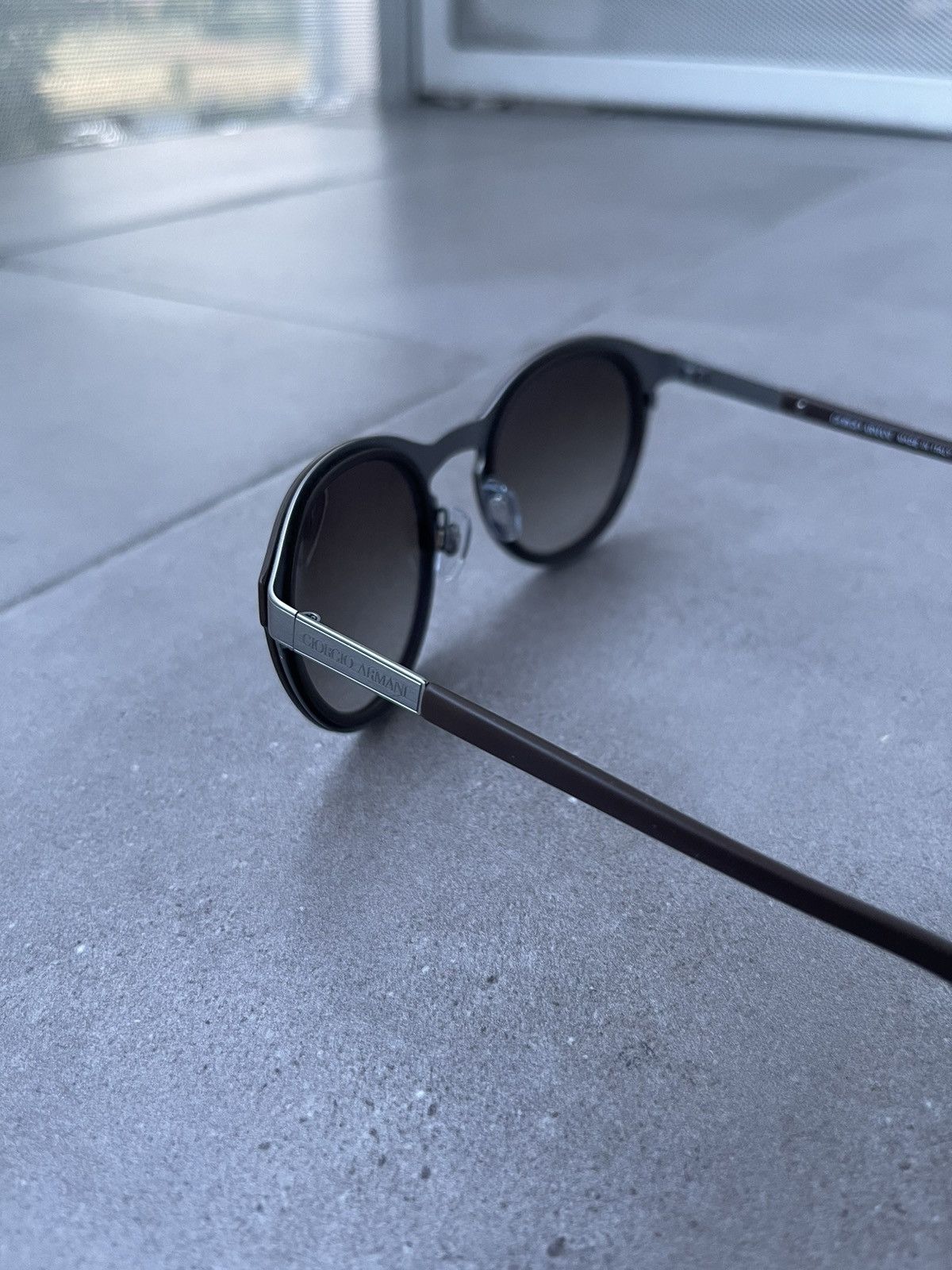 Armani Giorgio Armani AR6009 3032/8E Brown Silver Sunglasses Size ONE SIZE - 6 Thumbnail