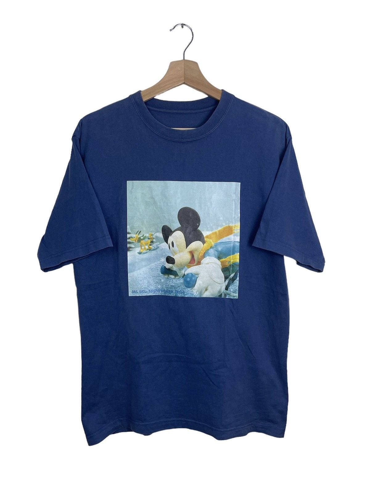 Japanese Brand × Mickey Mouse × Vintage 2004 JAL Ski Snowboard x Disney Mickey Promo Tee Size US M / EU 48-50 / 2 - 1 Thumbnail