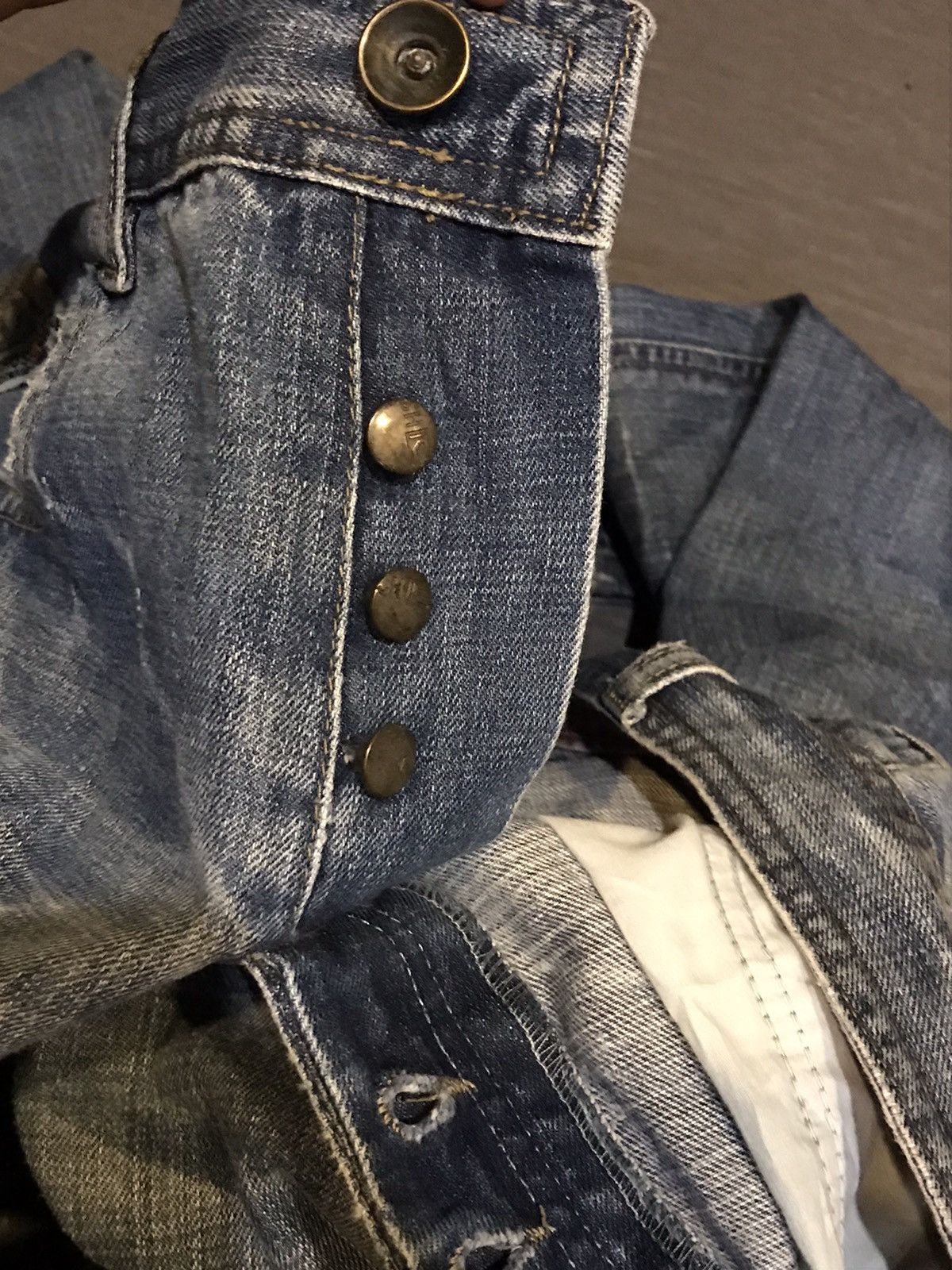 Japanese Brand × Tornado Mart Flare jeans distressed cross hatch boot cut Size US 32 / EU 48 - 7 Thumbnail