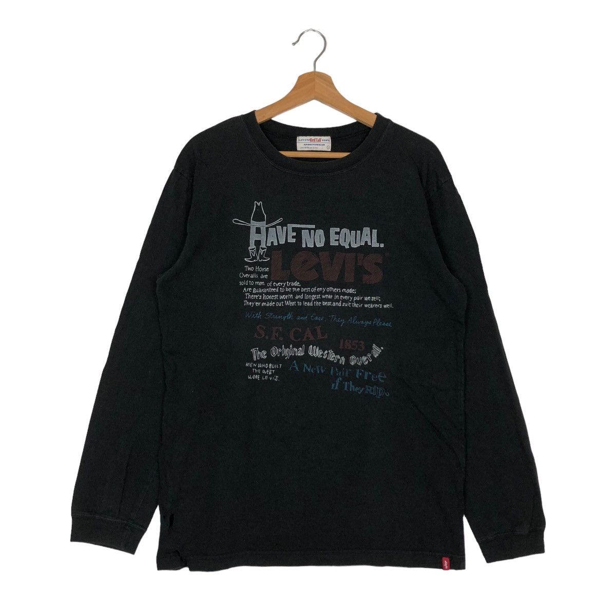 Levi's VINTAGE LEVI’S SPELL OUT BIG LOGO CONSTRUCTION DESTROY STYLE Size US L / EU 52-54 / 3 - 1 Thumbnail