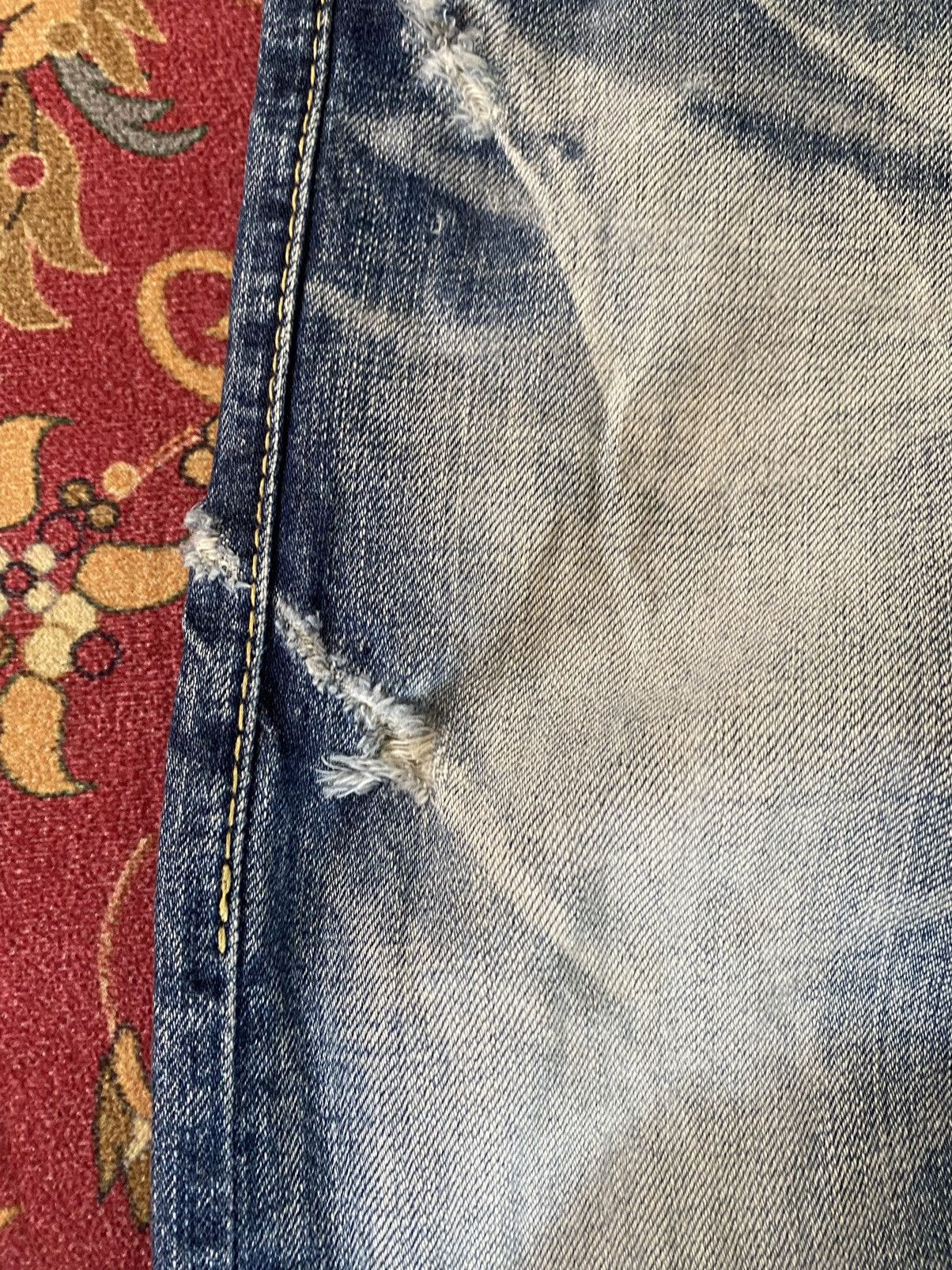 Hysteric Glamour 🔥RARE🔥Vintage Rodeo Crowns Flare Distressed Denim 29 Size 29" - 6 Thumbnail