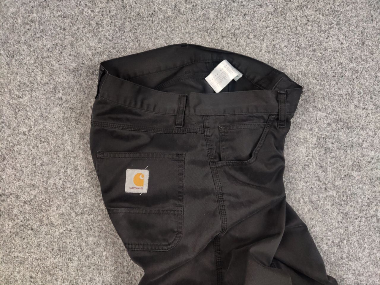 Carhartt Vintage 90's Carhartt Skill Faded Black Logo Pants Hype Size US 31 - 4 Thumbnail